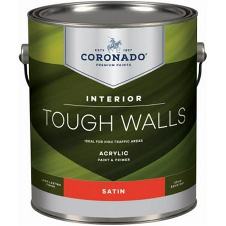 Benjamin Moore & Coronado 236095 1 gal Tough Walls Satin Interior Paint -