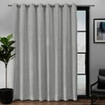 thumbnail image 2 of Exclusive Home Forest Hill Patio Woven Room Darkening Blackout Grommet Top Single Curtain Panel, 108"x84", Dove Grey, 2 of 6