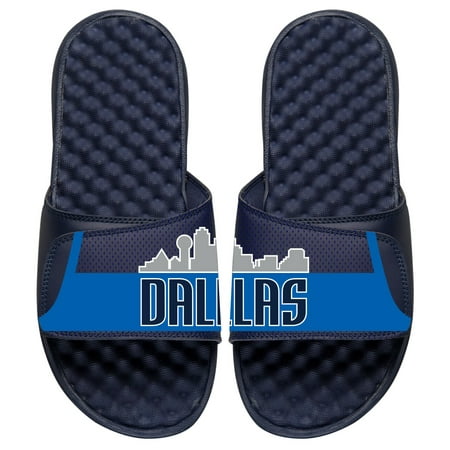 

Youth ISlide Navy Dallas Mavericks Statement Jersey Split Slide Sandals