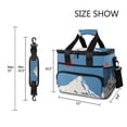 thumbnail image 3 of FORMRS Insulated Cooler Bag 24 Cans Capacity Soft Leakproof Lunch Box with Side Pockets, Snow Mountain, 3 of 7