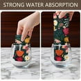 thumbnail image 6 of 6 Pcs Funny Kitchen Towels,Pioneer Flower Floral Print Pattern Microfiber Dish Towels,Kitchen Tea Towels,Kitchen Towel Set (18" X 26"), 6 of 7