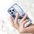 thumbnail image 2 of Allytechgroup for iPhone 16 Pro Max Case, 3 Layers Protection Slim Lightweight Shockproof Soft TPU & Hard Back Protective Bumper Cover Marble Shell, B, 2 of 3