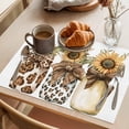 thumbnail image 3 of Placemat Set of 4 Sunflower Placemats for Dining Table Glass Bottle Bow Washable Table Mats for Kitchen and Party Decor Indoor & Outdoor Use, 3 of 8