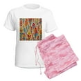 thumbnail image 6 of CafePress - All The Colours Of Fall Pajamas - Women's Short Sleeve Print T-Shirt and Pants Light Cotton Pajama Set, 6 of 7