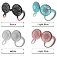 thumbnail image 5 of USB LED Neck Cooler Fan - Portable 2000 mAh Rechargeable Hand-Free Wearable Personal Neck Fan - Colorful LED - Black, 5 of 8
