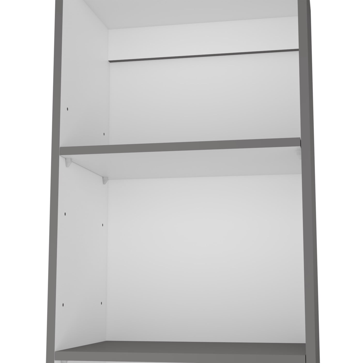 FM FURNITURE Sutton Slim Bookcase Multicolor Engineered Wood Gray