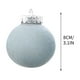 thumbnail image 3 of pstuiky 12 bolas navideñas de terciopelo flocadas para árbol de Navidad, adornos de plástico para colgar en la decoración navideña, 8 cm (3,14 pulgadas)., 3 of 7