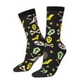 thumbnail image 1 of Fotbe cartoon Skull spider web Calcetas Largas con Estampado para Hombre y Mujer – Calcetas de Compresión Transpirables y Elásticas, Viajar y Uso Diario Talla 5-11, 1 of 6