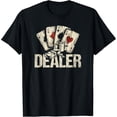 thumbnail image 2 of 100% Cotton Casino Dealer Funny Poker Player Costume Accessories T-Shirt, 2 of 5