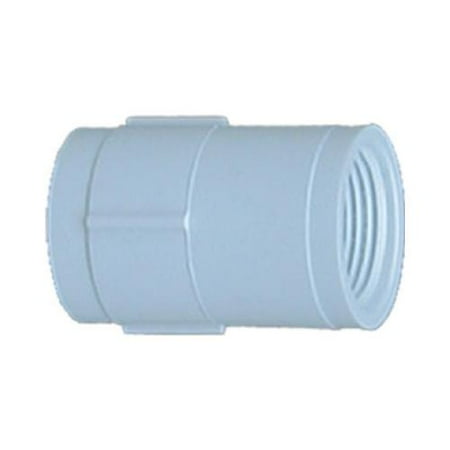 Pvc Pressure Pipe Fittings - Genova Products 30127 PVC Pressure Pipe Fitting, Coupling, White PVC, 3/4-In.
