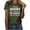Army Green Tops for Women _f, variant on Women's Tops Dressy Casual Vintage Fashion Funny Letter Print Tees Comfy Casual Shirts Summer Clothes for Teen Girls Short Sleeve Tunic Tops Loose Fit Flowy Round Neck Blouse Army Green T Shirts L