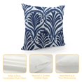 thumbnail image 4 of Nawypu  Decorative Throw Pillow Cover Case for Couch Sofa Home Decor, Modern Geometric Accent Pillow Cushion Cover, Navy Blue, 4 of 5
