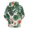 thumbnail image 6 of Leaf Flowers Nordic Tropical Plants Regular Fit Hoodie, Sporty Pullover Hooded Sweatshirt for Men Women Muscle 5XL, 6 of 6