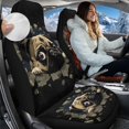 thumbnail image 2 of Uorisanigo Pug Print Car Seat Covers, High Back Seat Covers Front Seats Only, Fluffy Automotive Seats Cover Fit for Most Cars, Auto Interior Accessories, Comfortable, 2 of 7