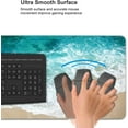 thumbnail image 5 of Beach Ocean Coastal Extended Mouse Pad 35.4x15.7 Inch Sea Wave Cool Summer XXL Non-Slip Rubber Base Large Teal Blue Green Mousepad Stitched Edges Keyboard Mouse Mat Desk Pad for Office Home Game, 5 of 7