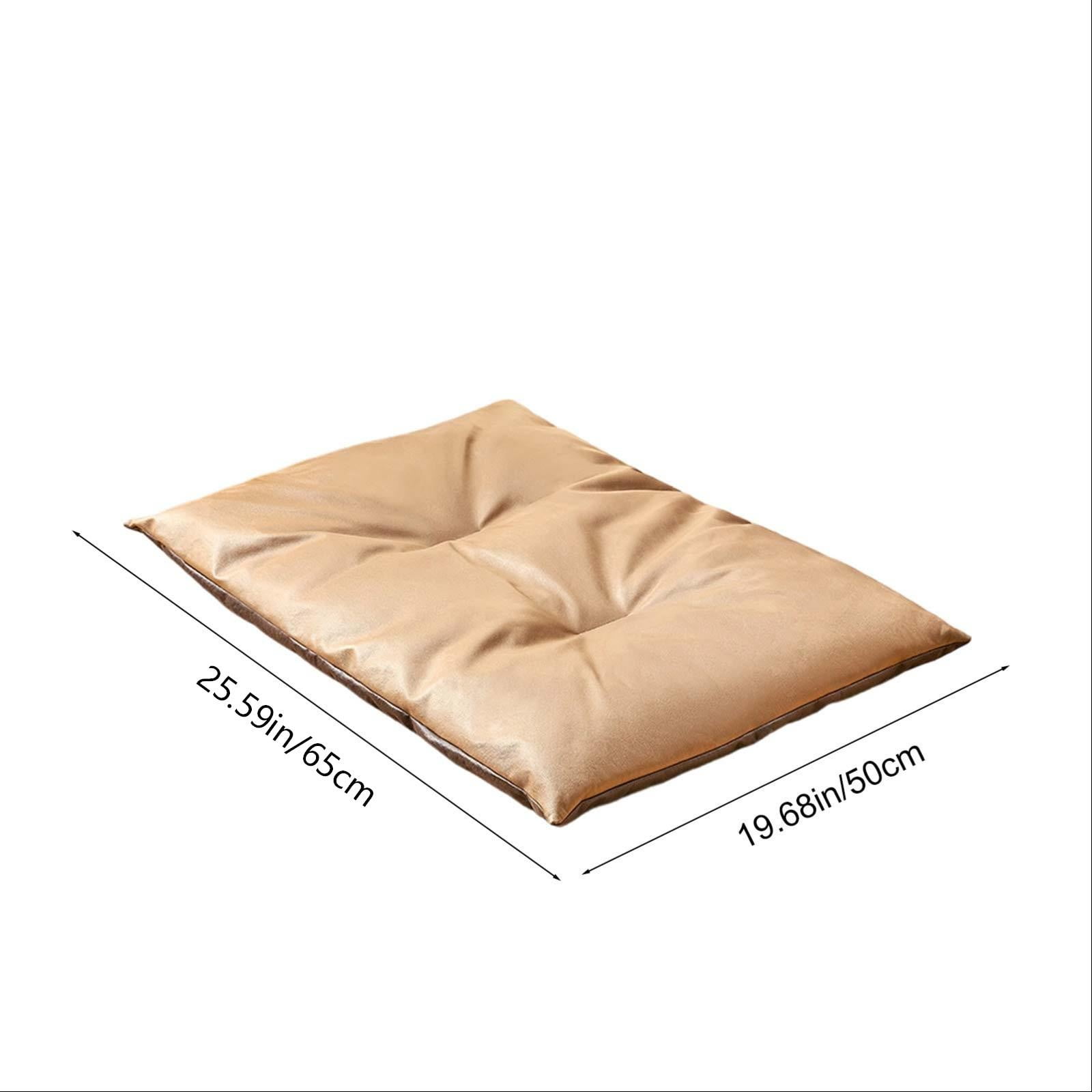 Fzsteel Premium Waterproof Leather Pet Bed with Anti-Skid Bottom, Comfortable Sleeping Mat for Small to Medium Dogs and Cats, Indoor Lounges Cushion