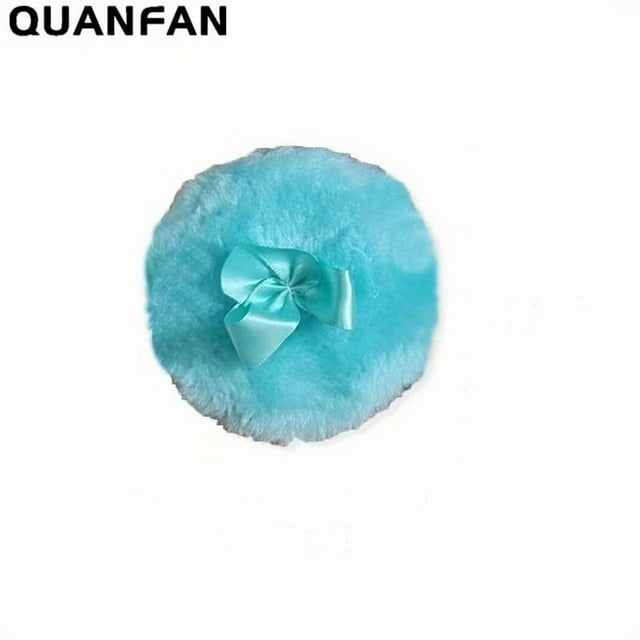 LOVEVER Long Plush Makeup Sponge Glitter Puff Glitter Round Bowknot Fivethemed Powder Puff