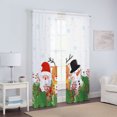 thumbnail image 4 of Goory Rideaux de Noël Luxe 2 Pcs Draperies Texturées en Lin Décoration Maison Rideau de Fenêtre Poche de Tringle Style Chambre-3 L:30 Pouces x H:65 Pouces, 4 of 6