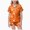 H161-Orange, variant on TOWED22 Halloween Pajamas Girl Cute Satin Pumpkin Print Short Sleeve Button Down Top and Shorts Matching Sleepwear,10-11 Y