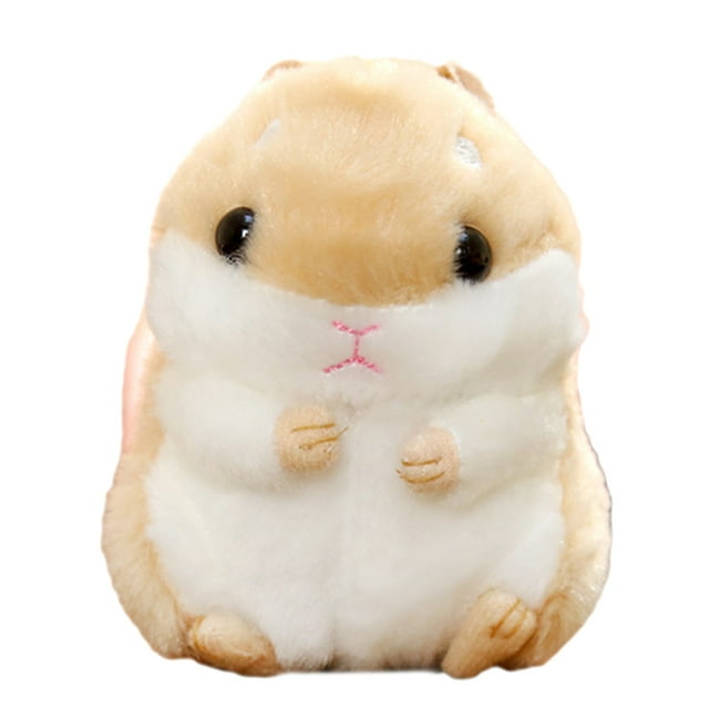 Lindo Llavero de Muñeco de Hámster de Peluche Llavero de Animales de Peluche Colgante para Bolso con Felpa Corta 10 Cm Suave y Adorable 1 Pieza para Decoración de Bolsos ANGGREK Otros