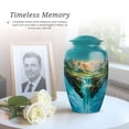 thumbnail image 6 of Waterfall Memorial Cremation Urns For Human Ashes For Man, Blue Urn For Male, Small Keepsake Urn For Mom, Decorative Urns For Human Ashes Adult Woman, 1 Large & 4 Mini (10&3 Inch), 6 of 7