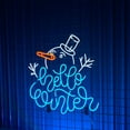 thumbnail image 4 of Handmadetneonsign Hello Winter Neon Sign, Christmas Snowman Winter Wall Art Decor, Home Kid Room Wall Decor, 4 of 5