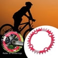 thumbnail image 4 of Plato ancho estrecho, 104 BCD rueda de cadena de bicicleta redonda única, anillos de cadena para 32T rojo Cola Plato de bicicleta de montaña, 4 of 8