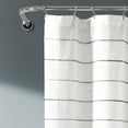 thumbnail image 6 of Lush Decor Ombre Stripe Yarn Dyed Cotton Shower Curtain, 72x72, Gray/Multi, Single, 6 of 11