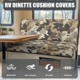 thumbnail image 3 of Pzuqiu Rv Dinette Cushion Covers Camper Dinette Booth Seat Covers Stretch Cushion Slipcovers for RV Camper Car Bench Seats, Camo Pattern, 3 of 7