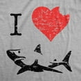 thumbnail image 2 of Kids' I Love Sharks T Shirt Classic Youth Shark Bite Shirt Shark Tee, 2 of 8
