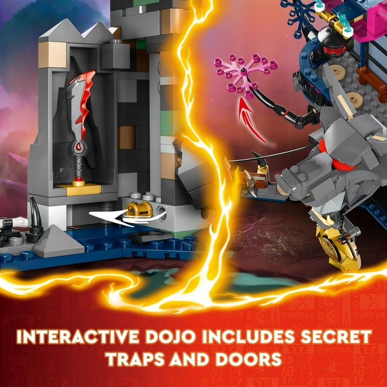 LEGO NINJAGO Wolf Mask Shadow Dojo Building Toy with 8 Ninja Action Figures Including Kai Nya Lloyd and Zane Kids Ninja Master Toy for Independent Play Toys for 9 Year Old Boys