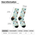 thumbnail image 2 of Hirioo Cartoon Car Racing Pattern Adult Middle Tube Socks Breathable Sock Non-Pilling,Contrasting Color Design, 2 of 6