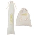 thumbnail image 1 of 2Pcs Bread Container Linen Bread Bag Portable Bread Bag Food Packing Pouch Bread Storage Bag, 1 of 8