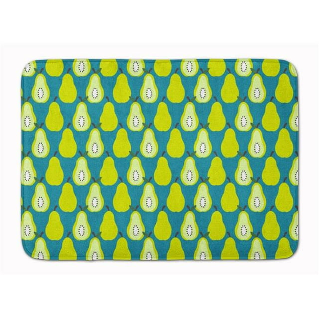 Carolines Treasures BB5138RUG Pears on Green Machine Washable Memory Foam Mat