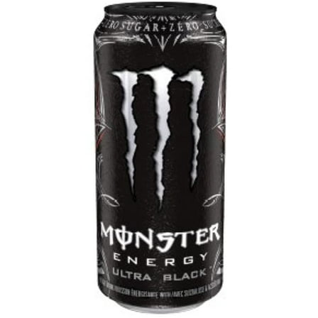 8 Pack - Monster Energy - Ultra Black - 16Oz.