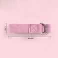 thumbnail image 3 of Yoga Strap for Stretching | Non-Elastic Cotton Linen Yoga Belt with Adjustable D-Ring Buckle | Pilates Dance Strap | Improves Flexibility & Posture | Physical Therapy | 98.4in Long | Pink | 1 Pack, 3 of 9