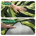 thumbnail image 5 of FRABE Cute Bathroom Rugs with Green Dark Monstera Leaf Plant, Soft Fluffy Plush, Absorbent Non Slip Bath Mat, Machine Washable,for Shower Floor,home, Bedroom, 32"x48", 5 of 9