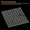 thumbnail image 4 of TSV 200 Pcs Clear Cabinet Bumpers Rubber Bumpers, Sound Dampening Self-Adhesive Bumper Pads, Hemispherical Silicon Transparent Door Stoppers for Drawer, Picture Frames, Cutting Boards, 4 of 8