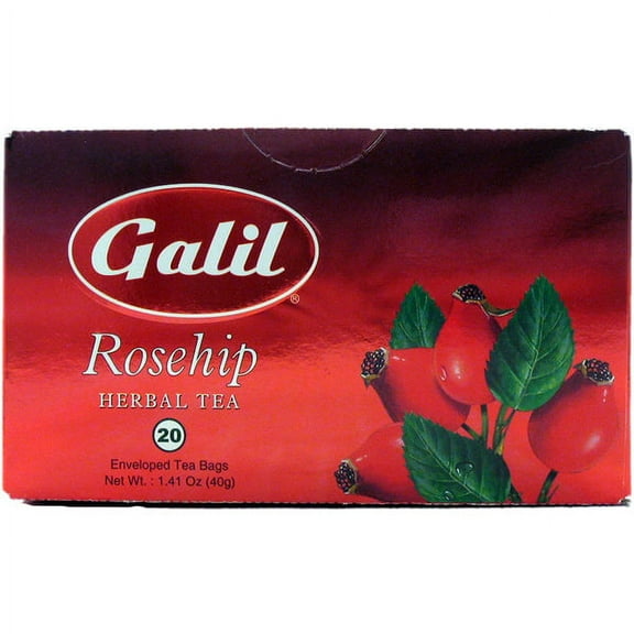 Galil Rosehip Herbal Tea 20 Tea Bags 1.41 oz. - EACH