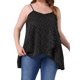 thumbnail image 1 of GRACE & GRANDEUR Cami Casual Suelto de Talla Grande para Mujeres, Sin Mangas con Lunares, Tops de Camiseta Fluidos 3X Negro, 1 of 6