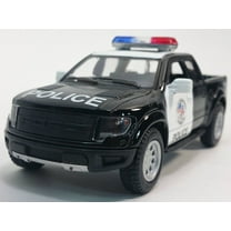 Kinsmart Pull Back Raptor Police Play Vehicles Diecast Black, 3.84 oz