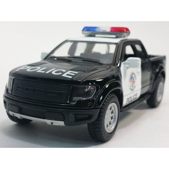 Kinsmart Pull Back Raptor Police Play Vehicles Diecast Black, 3.84 oz