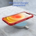thumbnail image 6 of ExoGuard For iPhone 12 Pro Max Case,Clear Hard Back Full Body Case with Screen Protector (Red), 6 of 6