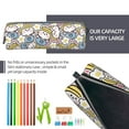 thumbnail image 5 of Fotbe Cute Rabbit Pattern Leather Pencil Case, Pencil Pouch with Durable Zipper, Compact and Stylish Organizer for Stationery, Art Supplies, Travel Essentials, 5 of 7
