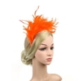 thumbnail image 2 of Fgnfyis Colorful Fancy Flapper Feather Headband Headpiece for Themed Parties And Orange_004, 2 of 5