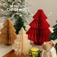 thumbnail image 4 of 3D Honeycomb Paper Christmas Tree Ornament, Desktop Decoration For New Year Kids Gift, 4 of 9