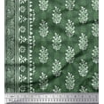 thumbnail image 2 of Soimoi Poly Georgette Fabric Leaves Panel Print Fabric by Yard 42 Inch Wide, 2 of 3