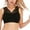 Black, variant on Woman Sport Bra Deep V Neck Lace Bras Beautiful Back Bra Without Steel Ring Breathable Fitness Gym Bra Top for B-D Cups