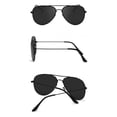 thumbnail image 3 of Gafas de sol Ziwanule Polarized Aviator para hombres/mujeres, color negro, 3 of 7