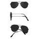 thumbnail image 3 of Gafas de sol Ziwanule Polarized Aviator para hombres/mujeres, color negro, 3 of 7